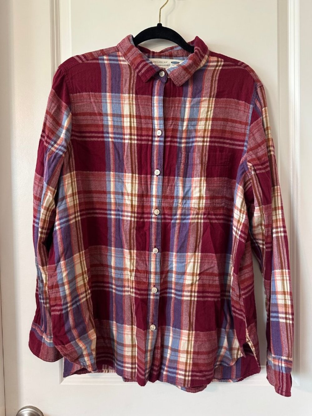 Old Navy Classic Shirt Flannel Plaid Women's XL